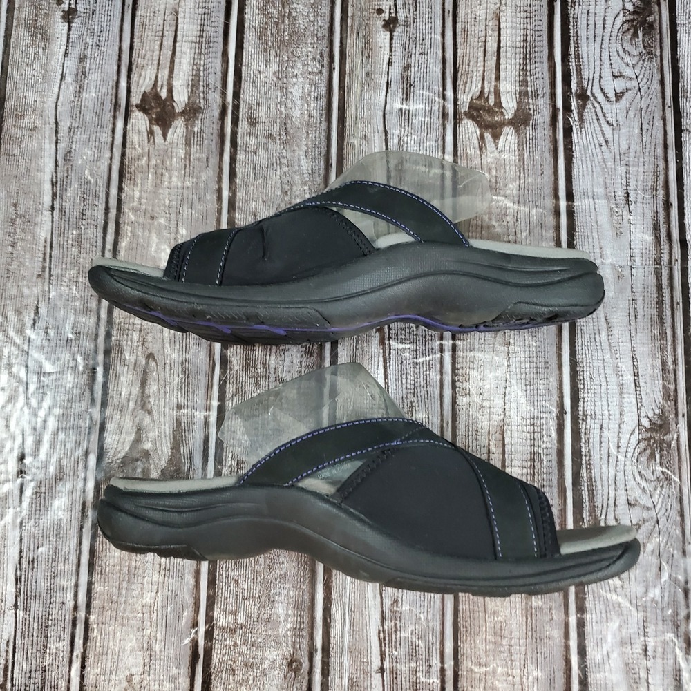 Abeo Women's Gargona Sandals Orthopedic Slide Sandals Bio System Black Size 8 N - Picture 2 of 8